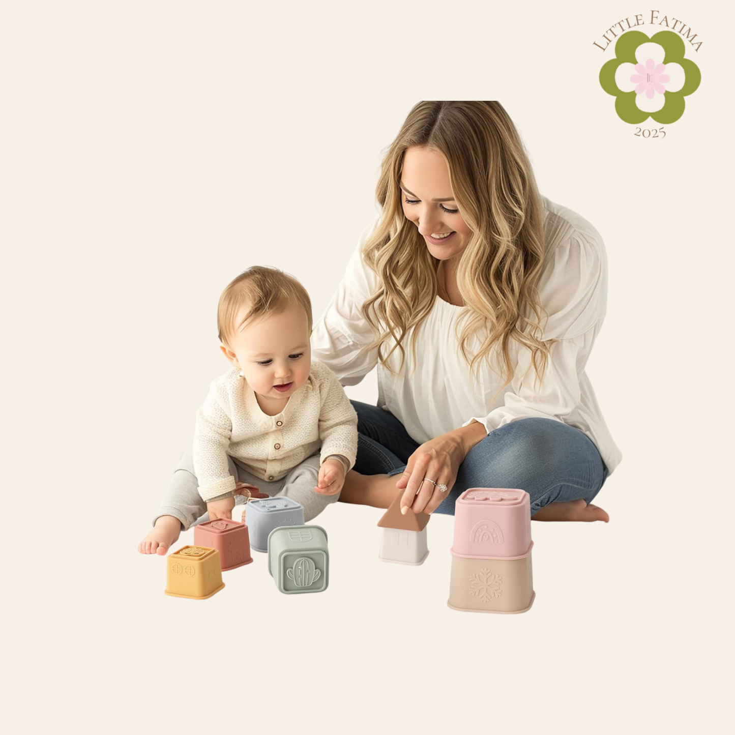 🧸 Set de cubos apilables de silicona