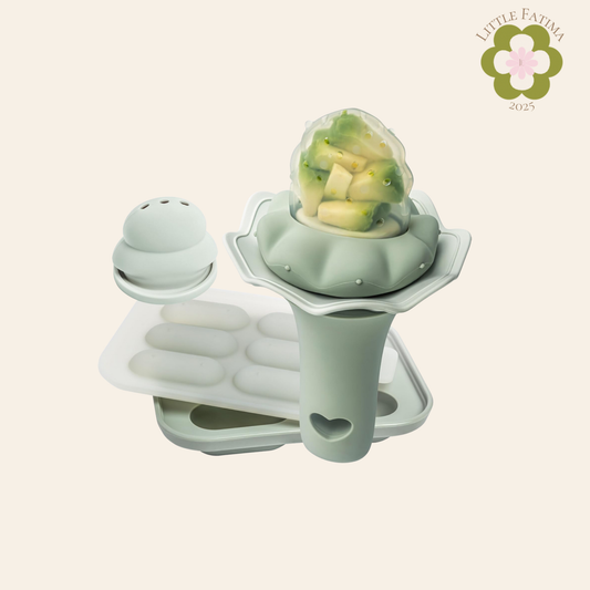 Alimentador de frutas para bebe, con bandeja congeladora - Moonkie 🍦