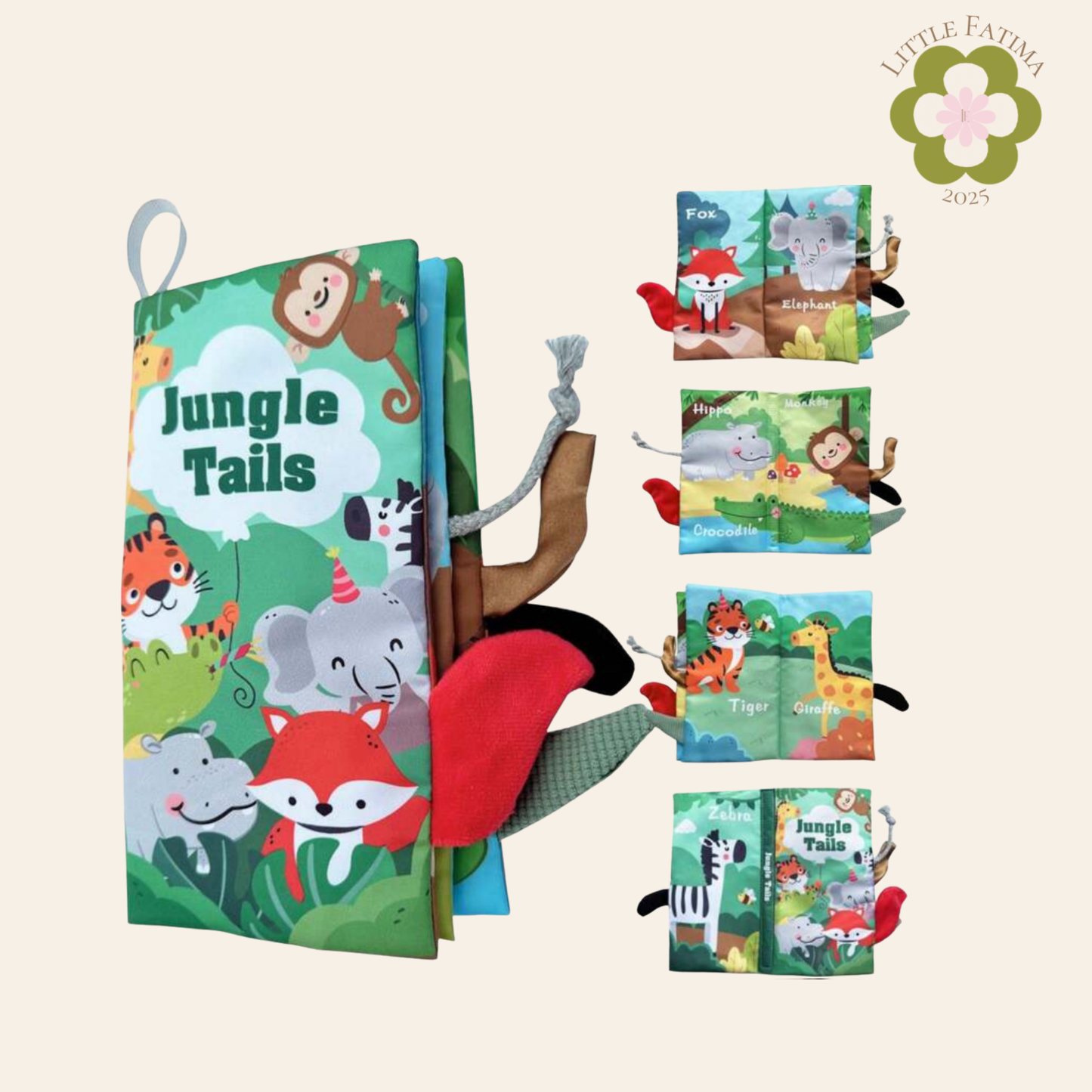 Libros sensoriales con colitas 3D – Varios modelos