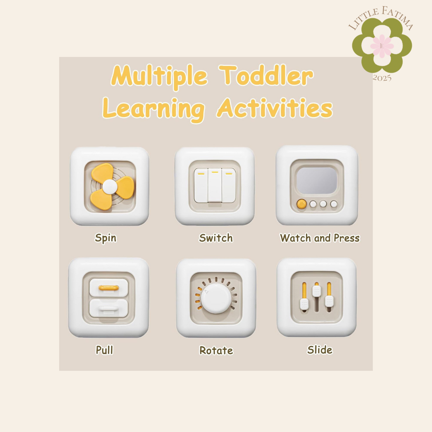 Cubo sensorial Montessori – Little Fátima