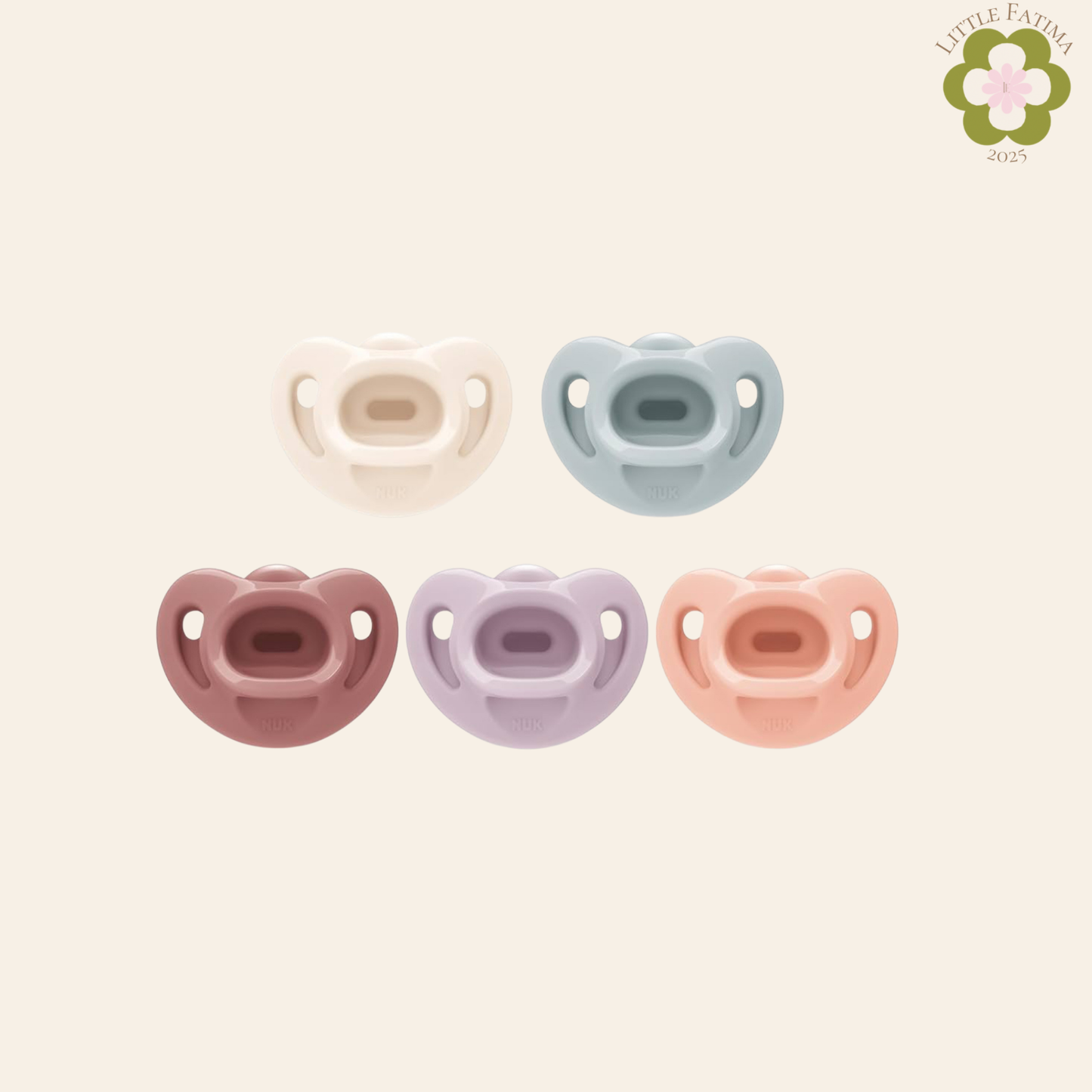NUK – Chupos ortodónticos 0 a 6 meses (set de 5 unidades)