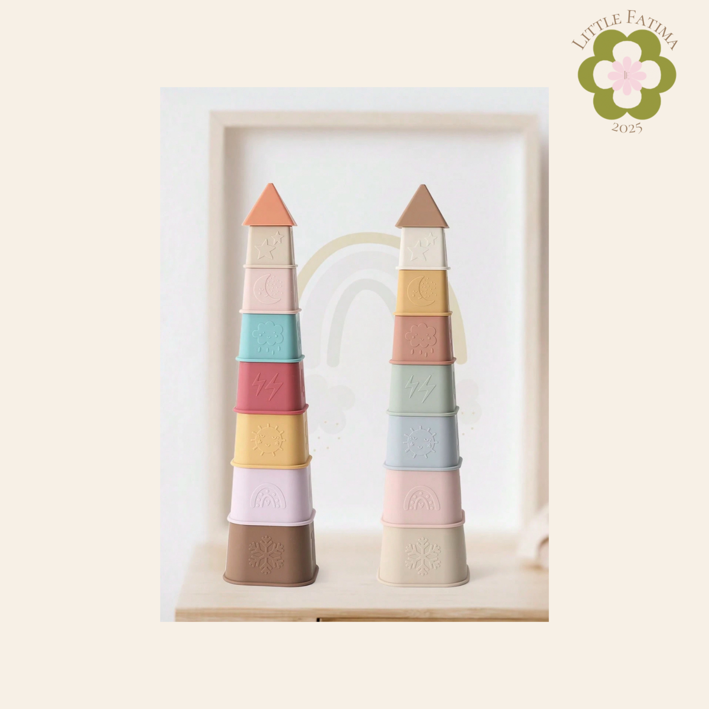 🧸 Set de cubos apilables de silicona