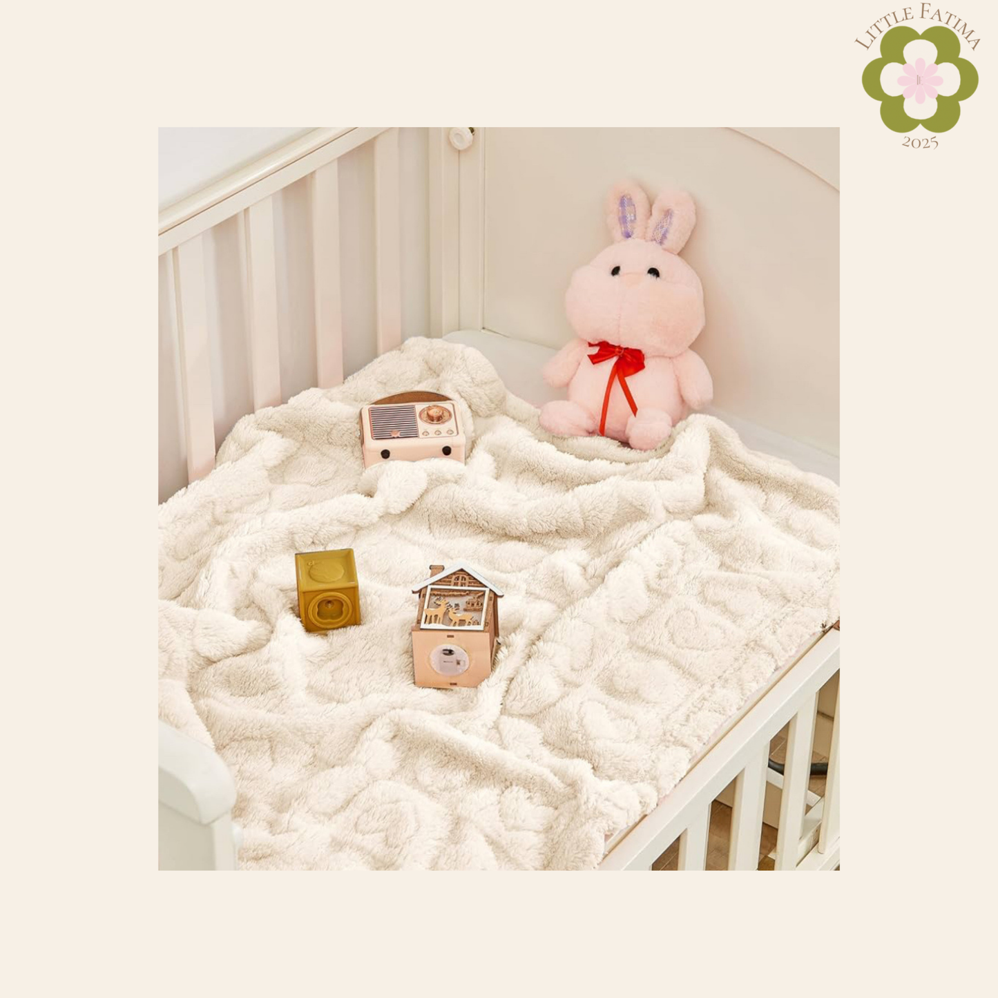 🛏️ Manta suave para bebé – azul