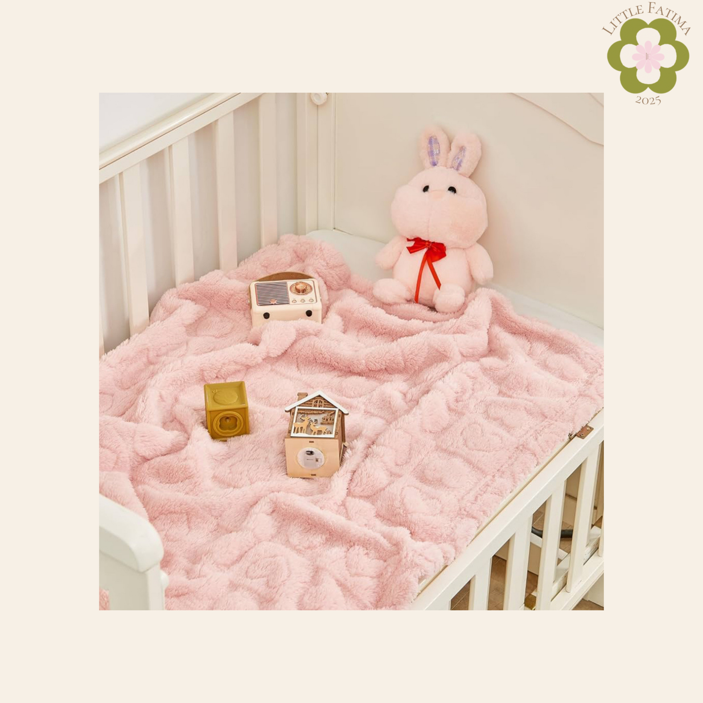 🛏️ Manta suave para bebé – azul