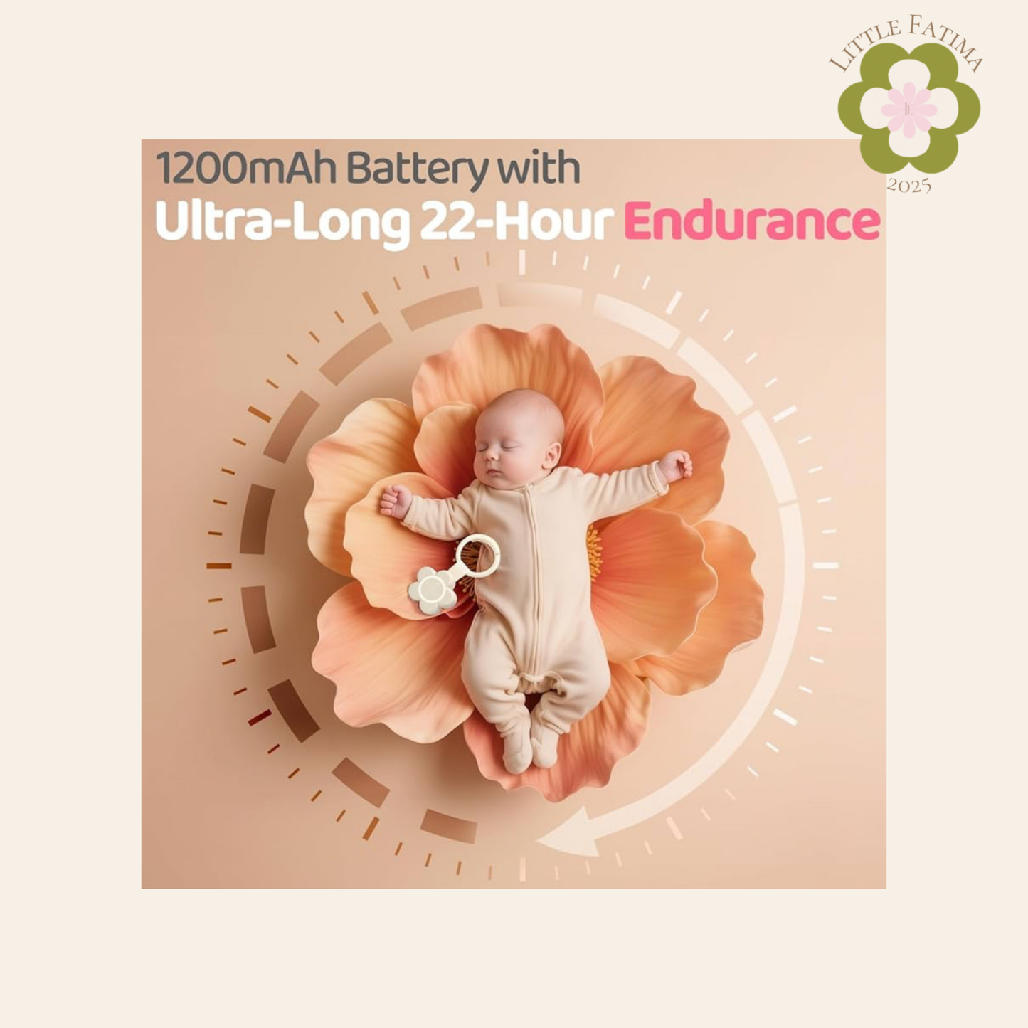 🌸 Máquina de sonido portátil & luz nocturna – diseño flor