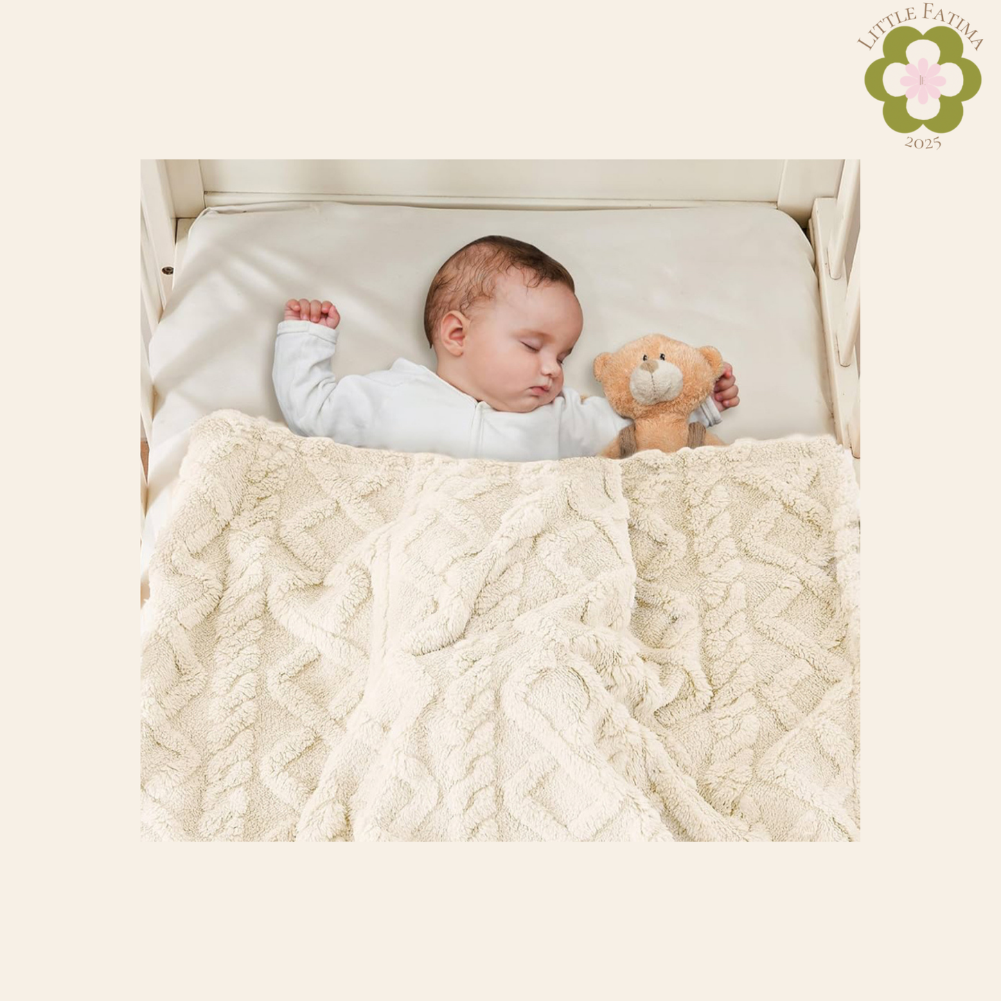 🛏️ Manta suave para bebé – azul