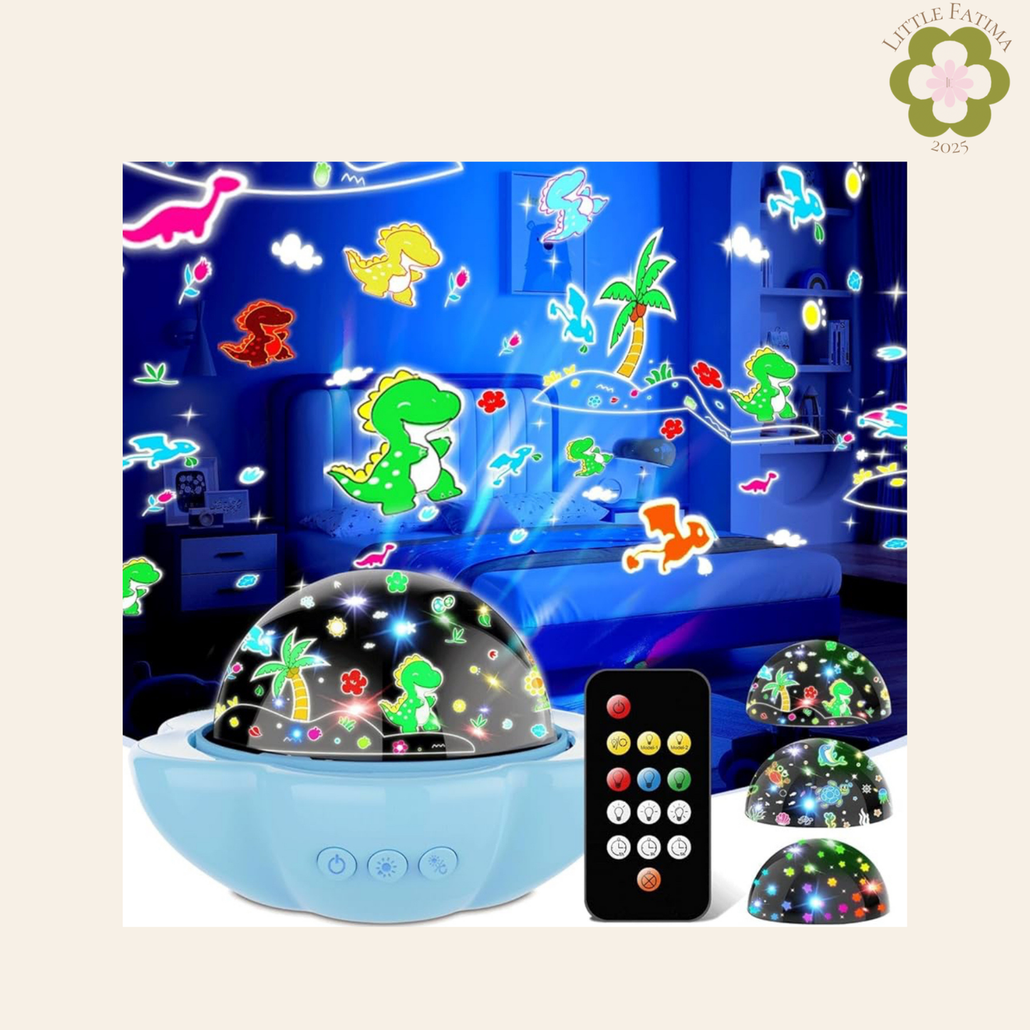 🌙 Proyector de luz nocturna con control remoto