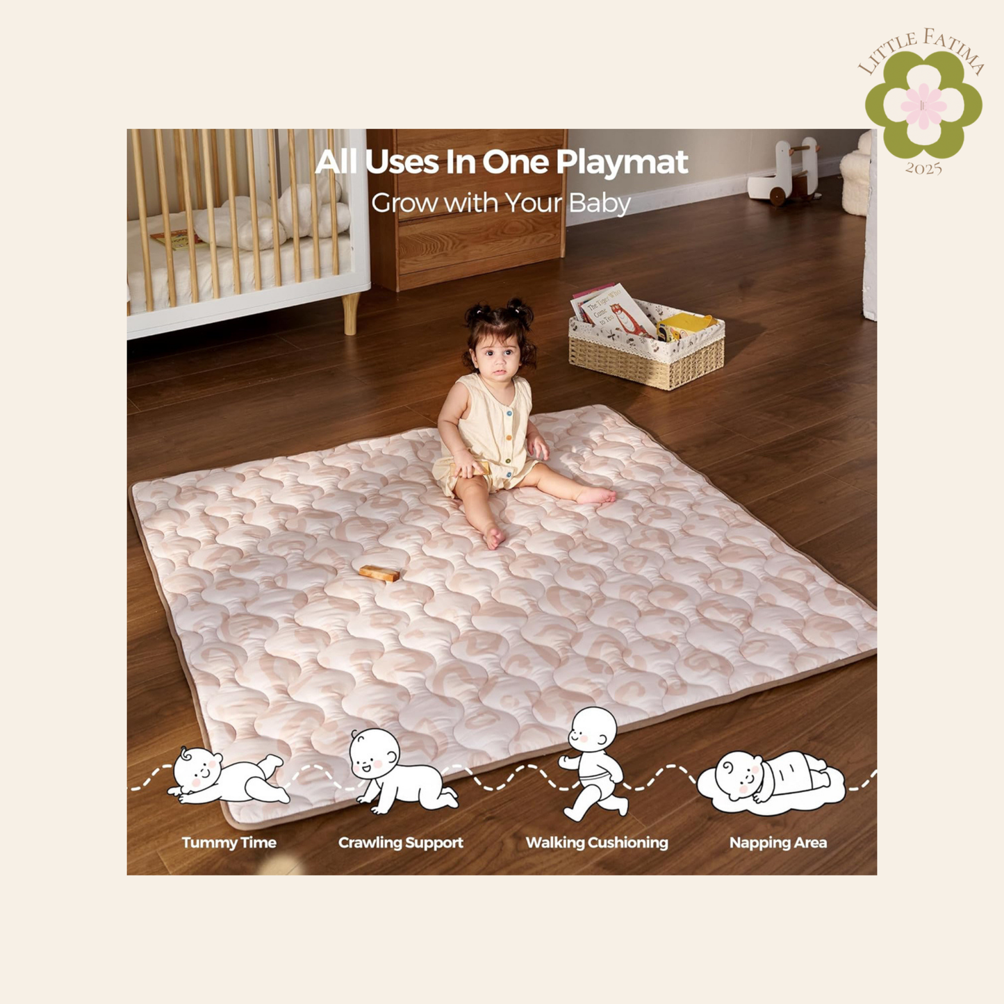 Tapete de juego para bebe  - MOMCOZY 🌸