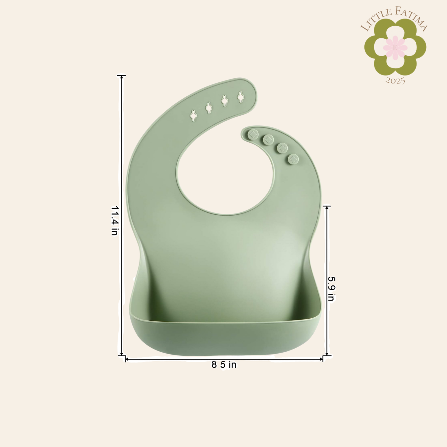 Baberos de silicona con bolsillo – PandaEar (paquete x3)