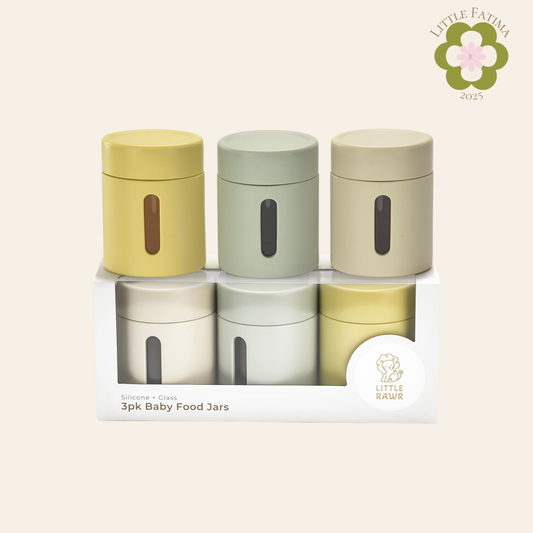 Recipiente de vidrio con silicona para alimentos 4oz - Little Rawr
