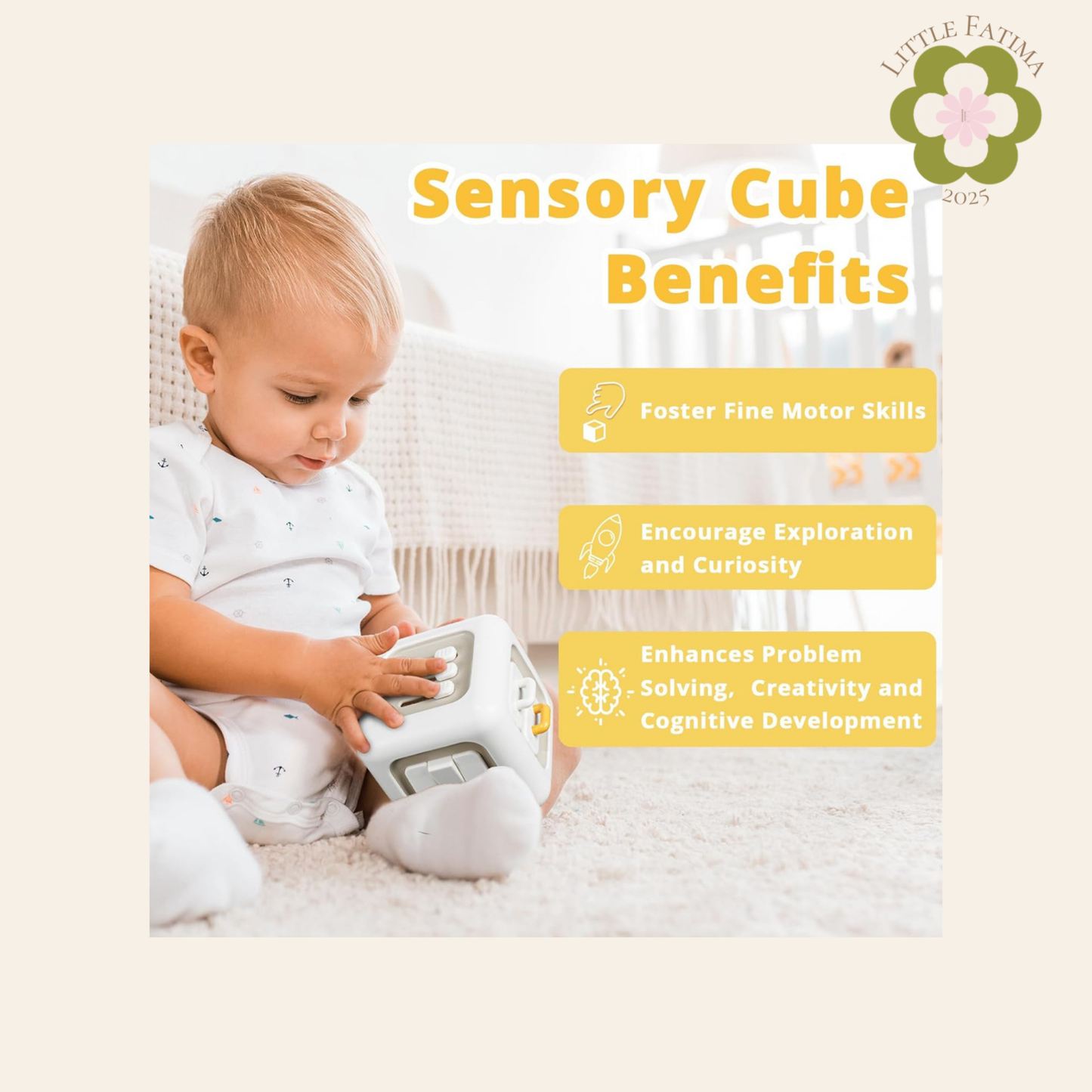 Cubo sensorial Montessori – Little Fátima