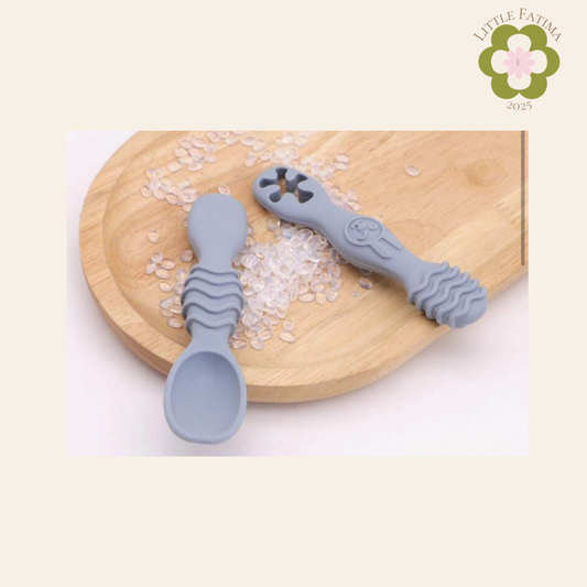 🥄 Set de cucharas de entrenamiento de Alimentación Complementaria – Little Fátima