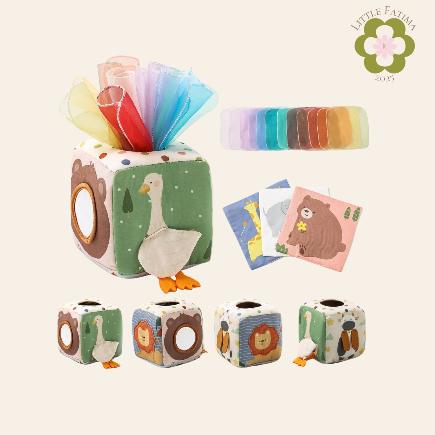 🧸 Caja sensorial mágica para bebé – Baby Tissue Box